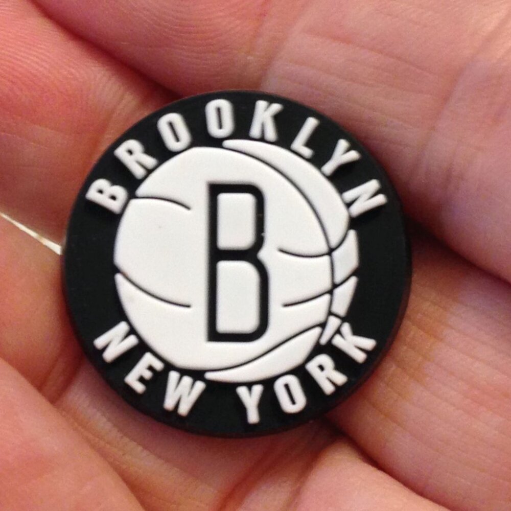 Brooklyn Nets, Basketball, NBA, Sports Shoe Charm for CROCS *2/$8! 3/$10!